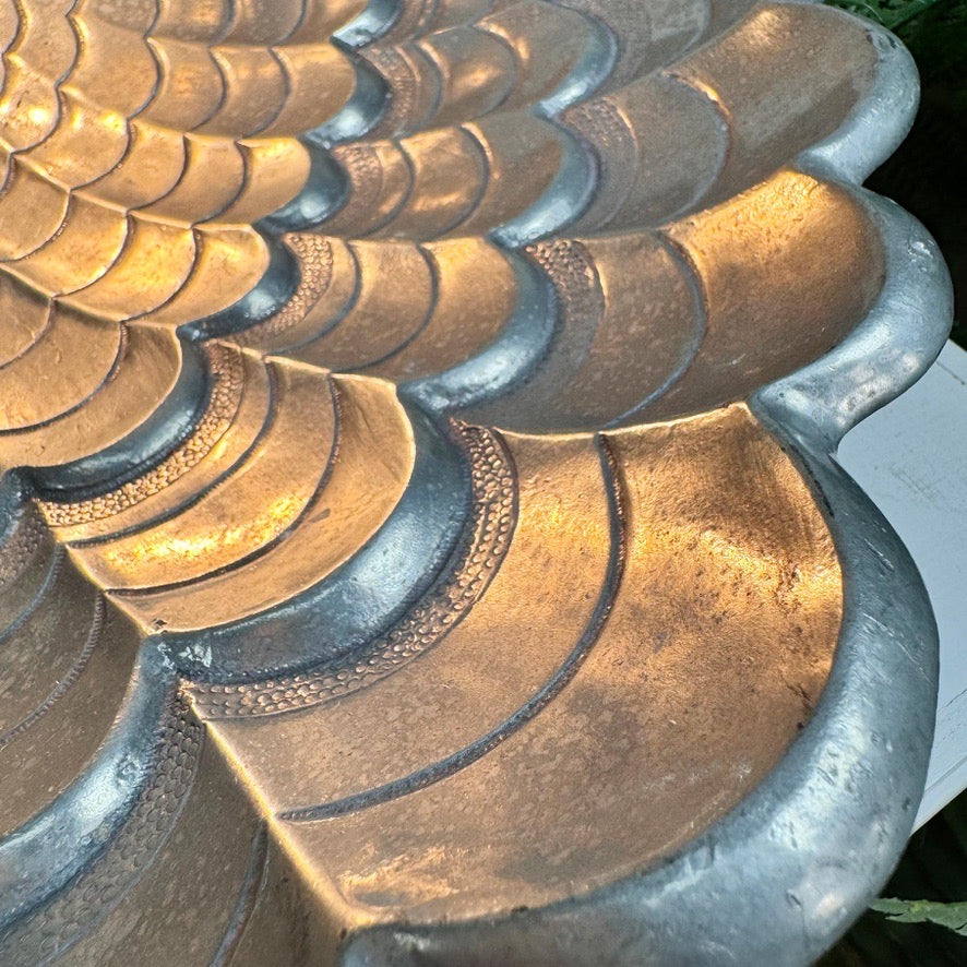 Vincent Garnier Pewter Clam Shell Table Lamp