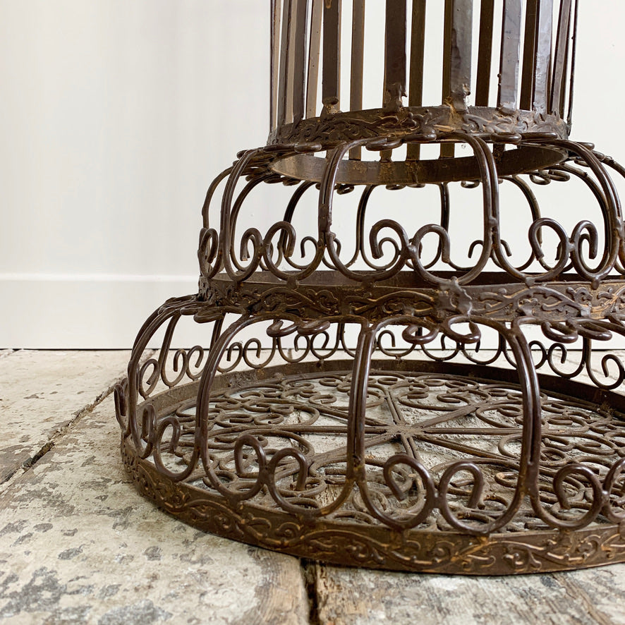 Mid Century Decorative Scrollwork Plant Stand