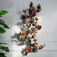 Exceptional Italian Hand Painted Holly Leaf Wall Sconce of Huge Scale
