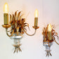 Pair of Maison Bagues Gilt Crystal Wall Lights