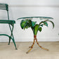 1970's Italian Toleware Faux Bamboo Palm Table