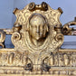 Antique Renaissance Revival Giltwood Overmantle Mirror 19th Century