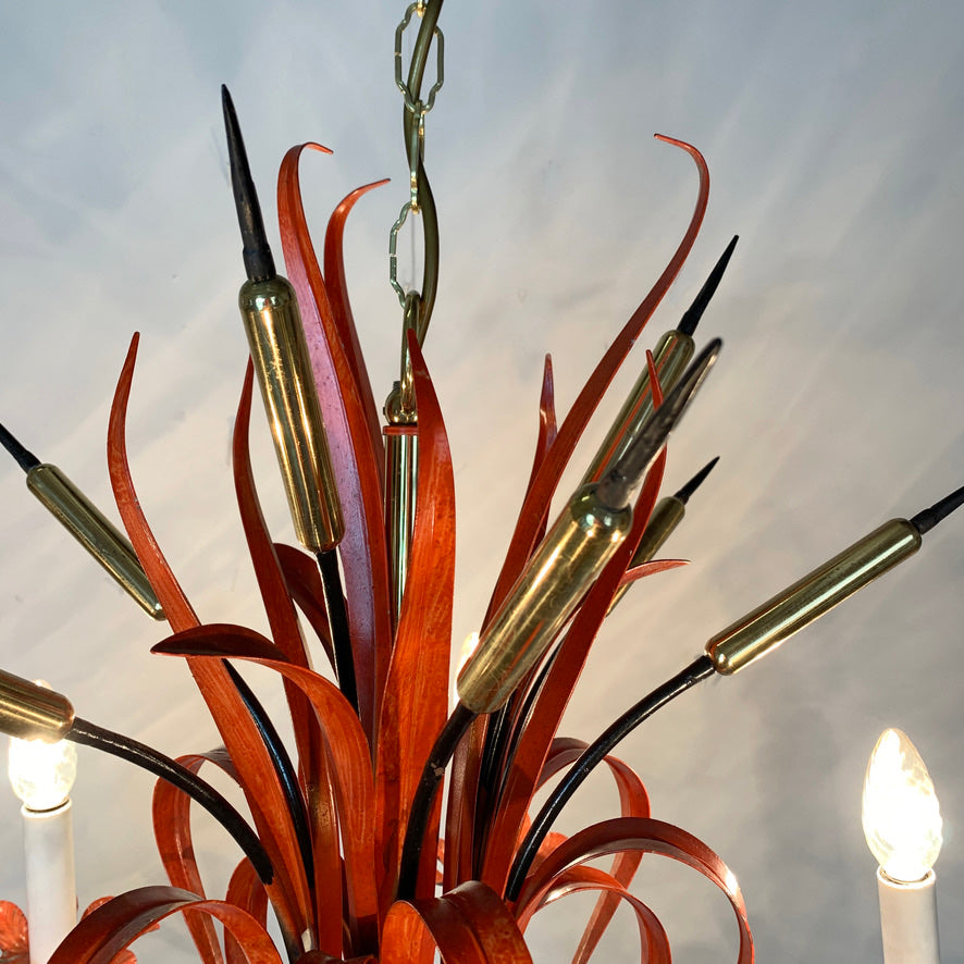 Maison Bagues Att Red Bulrush Chandelier