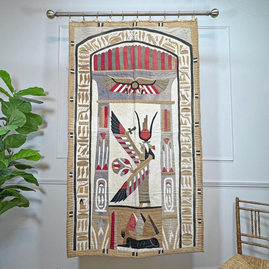 Early 20th Century Egyptian Applique Textile Wall Hanging