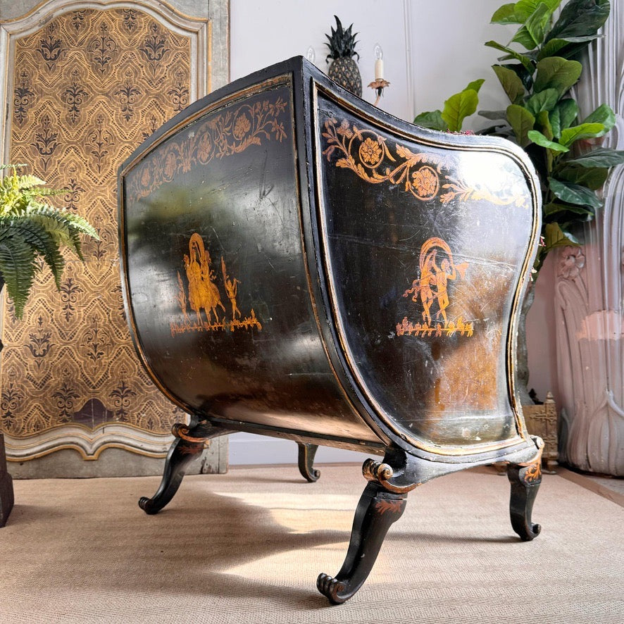 18th Century French Sleigh Form Ducal Crown Chair of Significant Importance