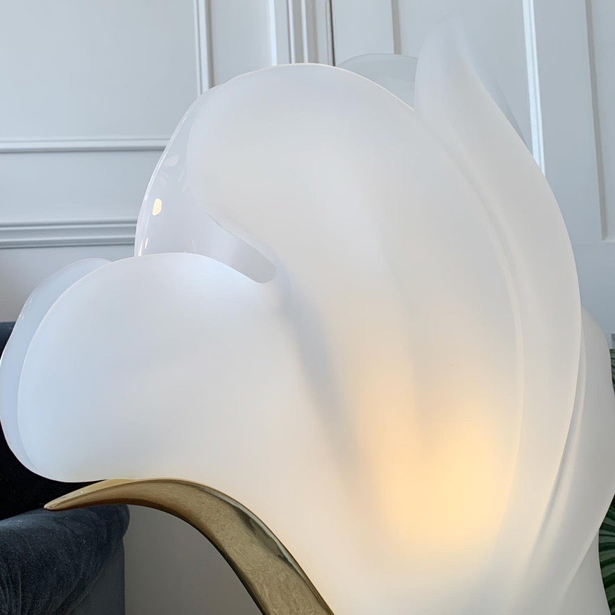 Rare Maison Rougier White Figural Shell Lamp 1970's