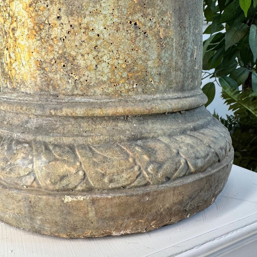 19th Century Satyr and Laurel Decorative Sundial Column