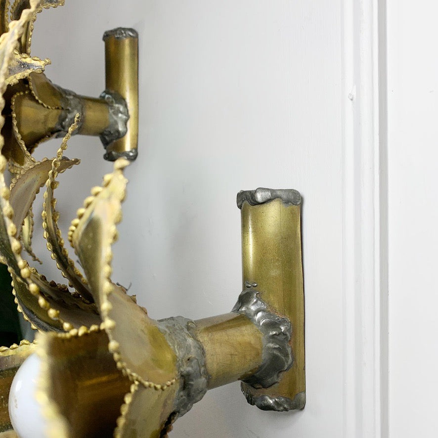 Pair of Maison Jansen Flower Wall Lights