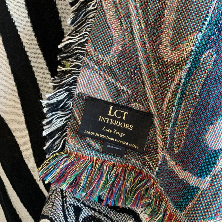 The Tropics Collection 'Zebra' Woven Throw