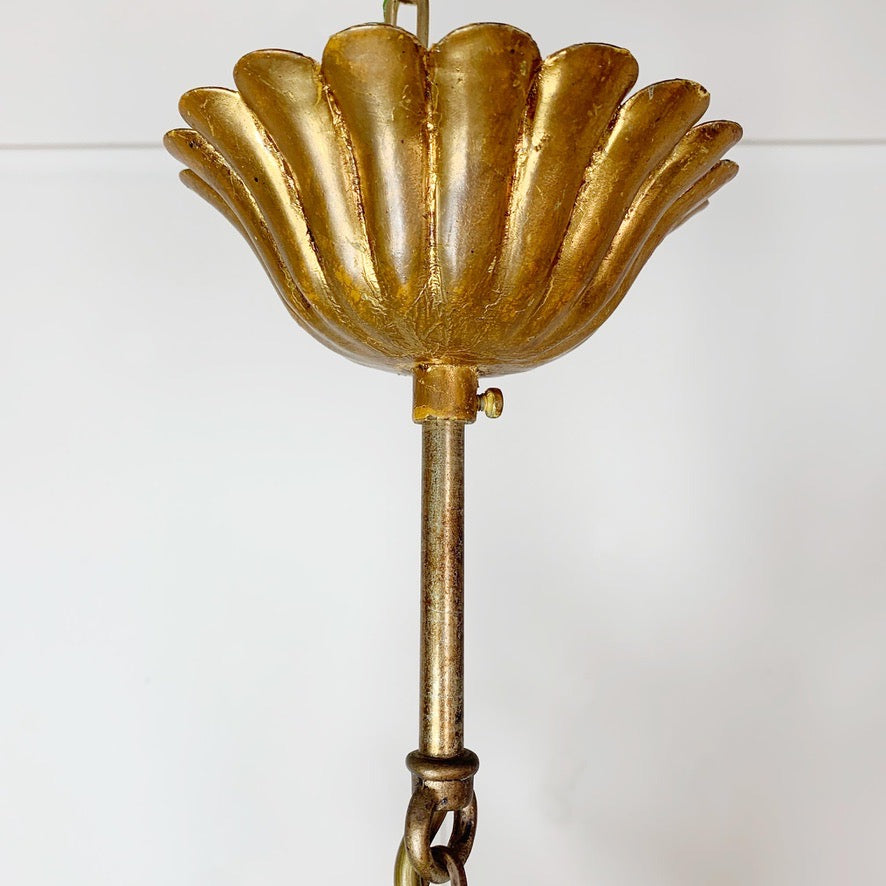 Hans Kogl Gilt & Silver Calla Lily Chandelier, C 1970s