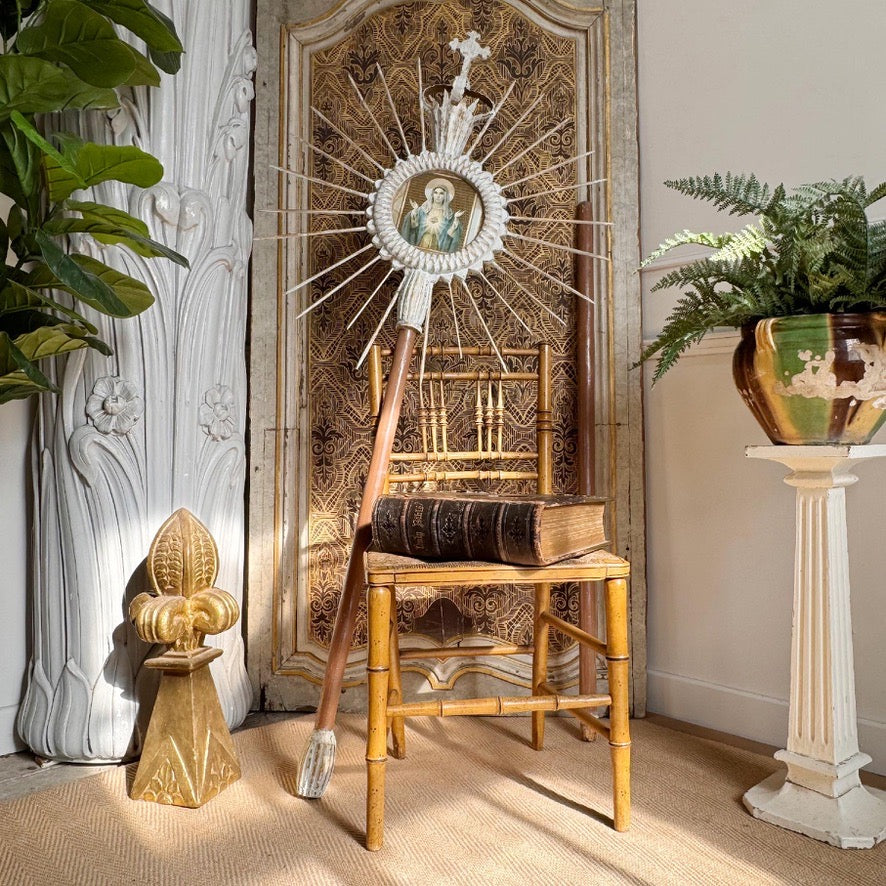 19th Century Sunburst with Crown