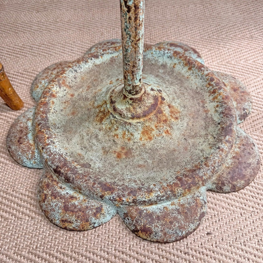 1920's French Green Iron Bistro Table