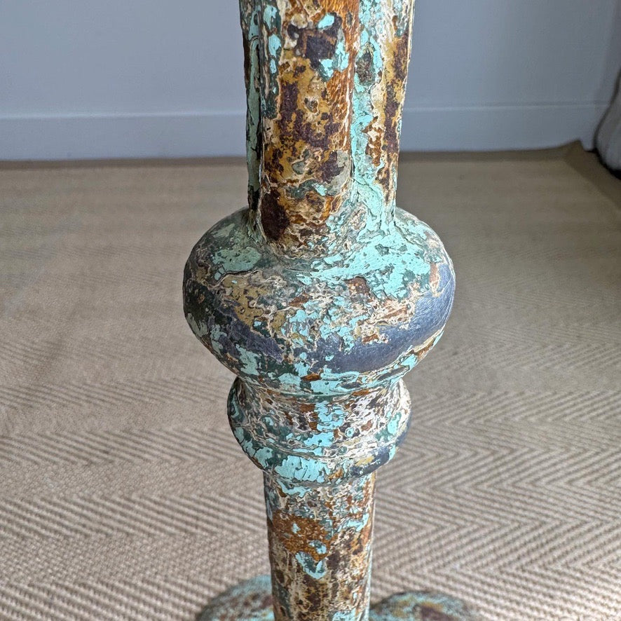 1920's French Green Iron Bistro Table