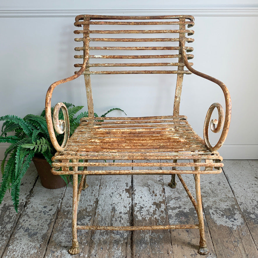Antique Lions Paw Arras Chair with Arms