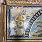 Georgian Gilt-Gesso Framed Wall Mirror with Inset Verre Eglomise Gilded Glass Frieze