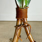 1970's Italian Toleware Faux Bamboo Palm Table