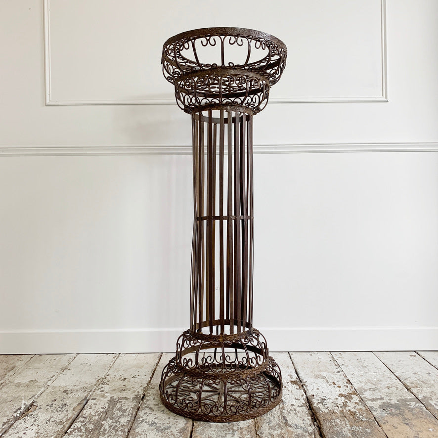 Mid Century Decorative Scrollwork Plant Stand