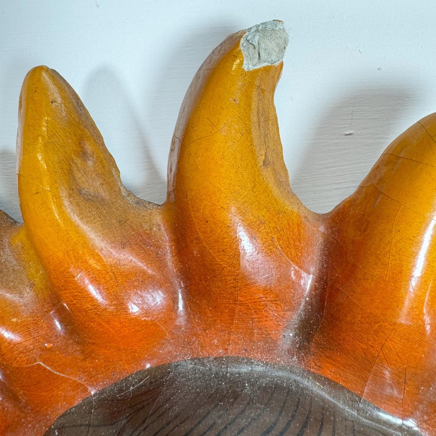 Pair of Sermel Sergio Bustamante Papier Mache Sun Faces