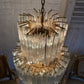 Venini Murano Quadriedri Chandelier 1970's