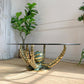 Henri Fernandez Gold Brutalist Bronze 'Octo' Coffee Table