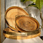 Gabriella Crespi Style Pencil Reed Banded Trays Set of 3