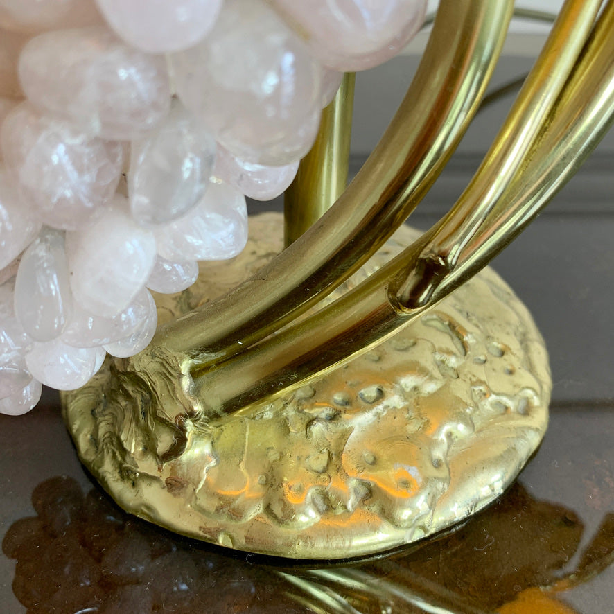 Isabelle Faure Rose Quartz Gold Table Lamp
