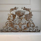 19th Century Wrought and Cast Iron Gothic Overdoor Light