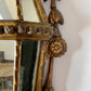 Antique French Faceted Gold Mirror Wall Sconce
