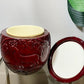Modernist Red Ice Bucket in the Style of Marc Chagall, 1950's