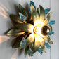 Chateau De Brie Aqua Aura Quartz Flower Wall Light