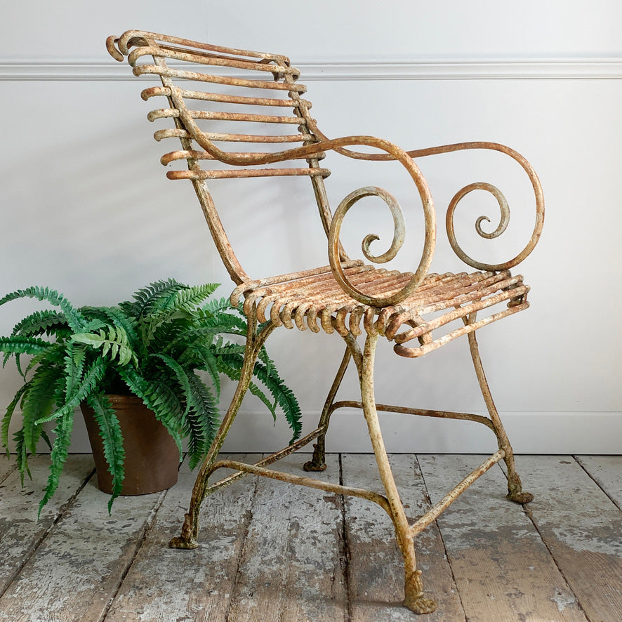 Antique Lions Paw Arras Chair with Arms