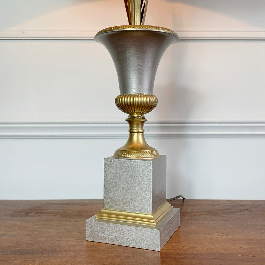 Maison Charles Vase Roseaux Silver & Gold Table Lamp