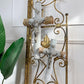 1930's French White Glass Bead and Zinc Memorial Crucifixes