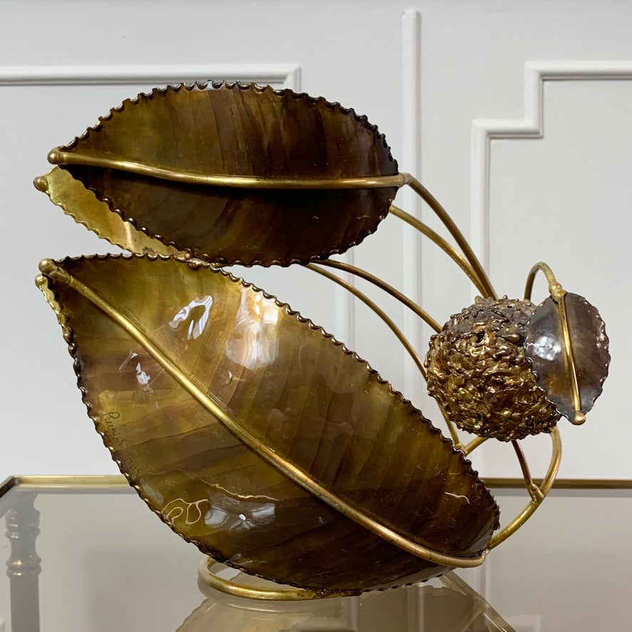 Richard Faure Gold 'Chestnut' Wine Bottle Cradle