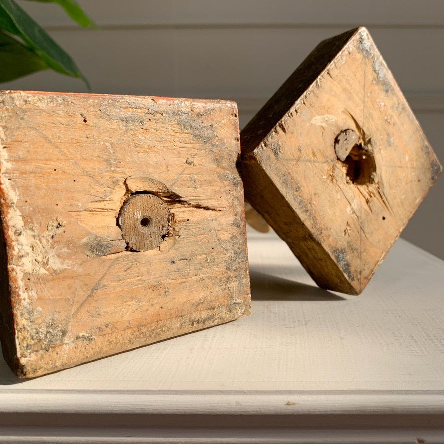 Pair of Late 18th Century Gold Wood and Gesso Baroque Altar Vases