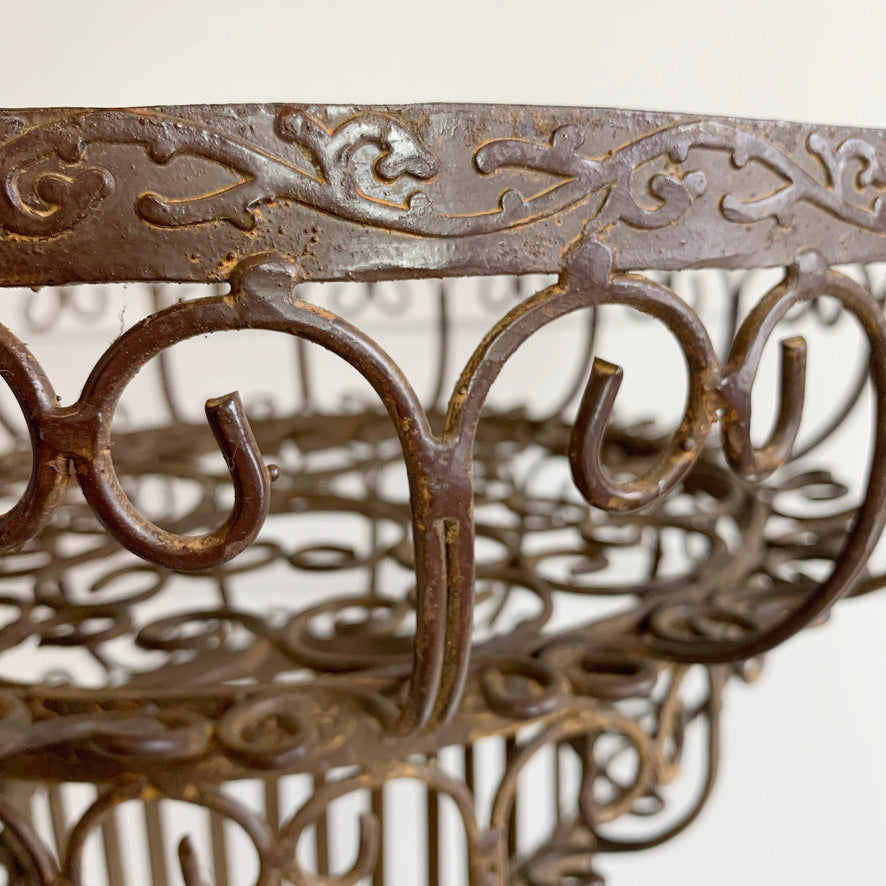 Mid Century Decorative Scrollwork Plant Stand