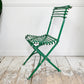 Late 19th Century Green Arras Garden Chair