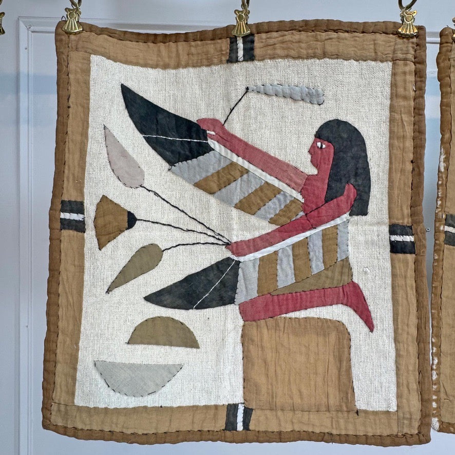 Pair of Early 20th Century Egyptian Applique Panels