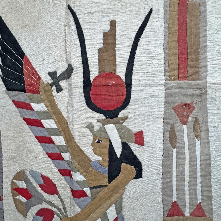 Early 20th Century Egyptian Applique Textile Wall Hanging