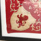 King Edward VII Coronation June 1902 Framed Red Scarf