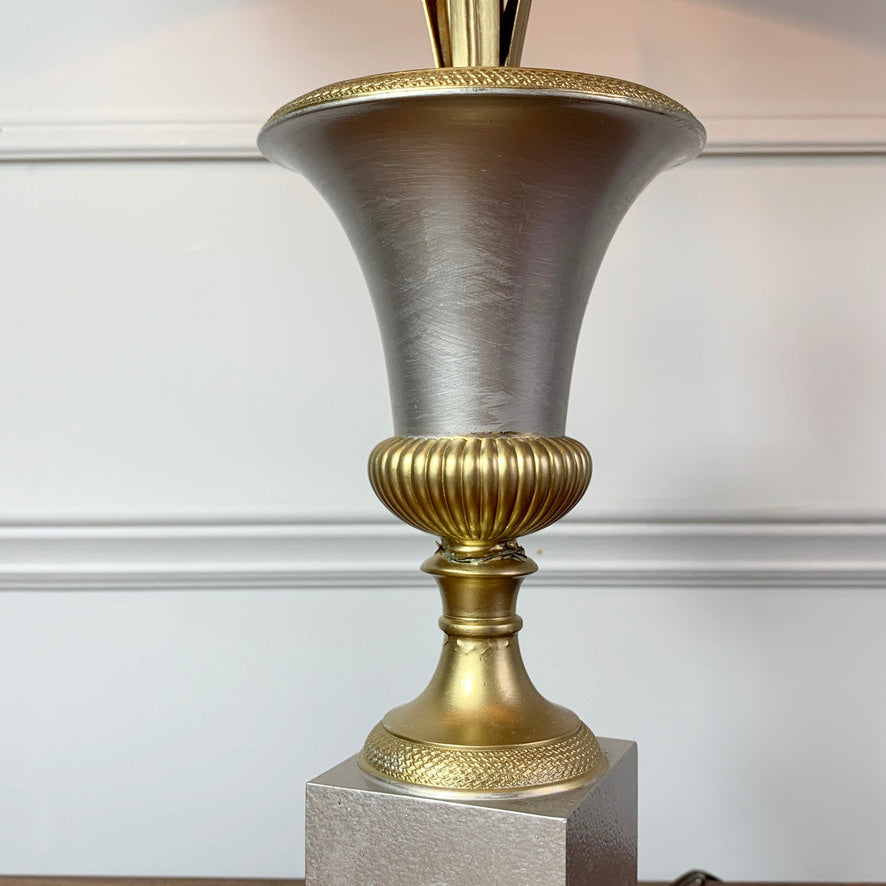 Maison Charles Vase Roseaux Silver & Gold Table Lamp
