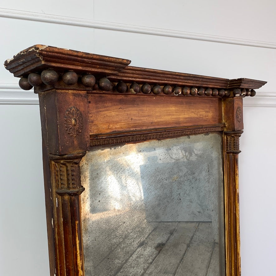 Antique Gilt Empire Trumeau Mirror