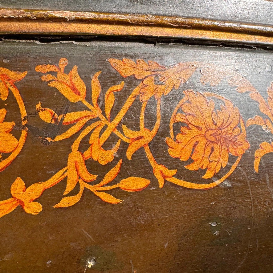 18th Century French Sleigh Form Ducal Crown Chair of Significant Importance