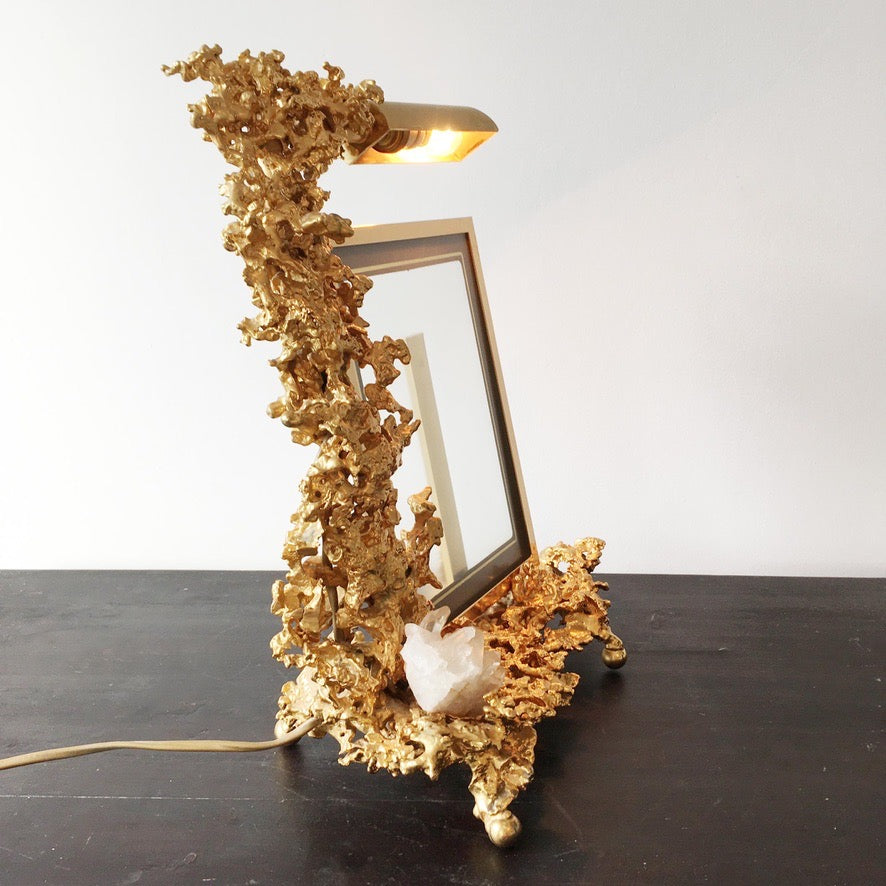 Claude Victor Boeltz 'Exploded' 24K Gold Plated Photograph Frame