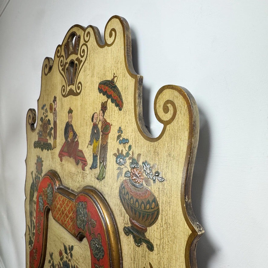 George I Style Large Red Chinoiserie Wall Mirror