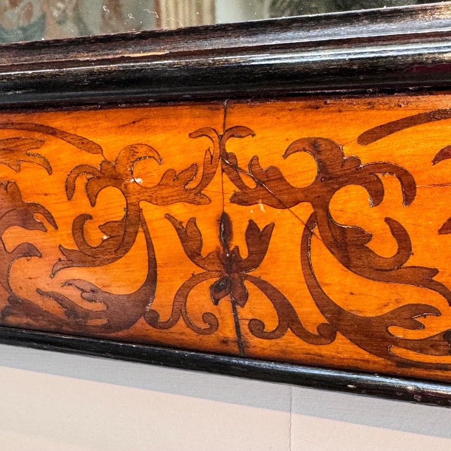 William and Mary Walnut and Seaweed Marquetry Mirror Circa 1690
