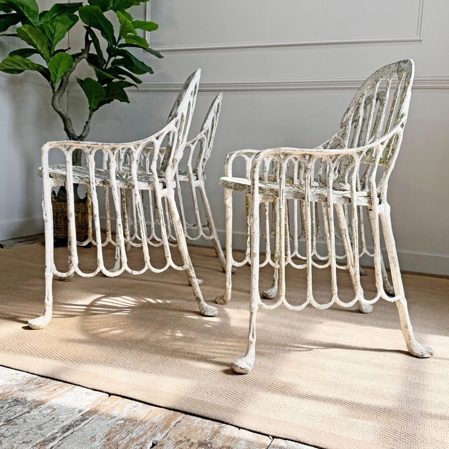 Mid Century Faux Bamboo Garden Chairs Brazil 1970