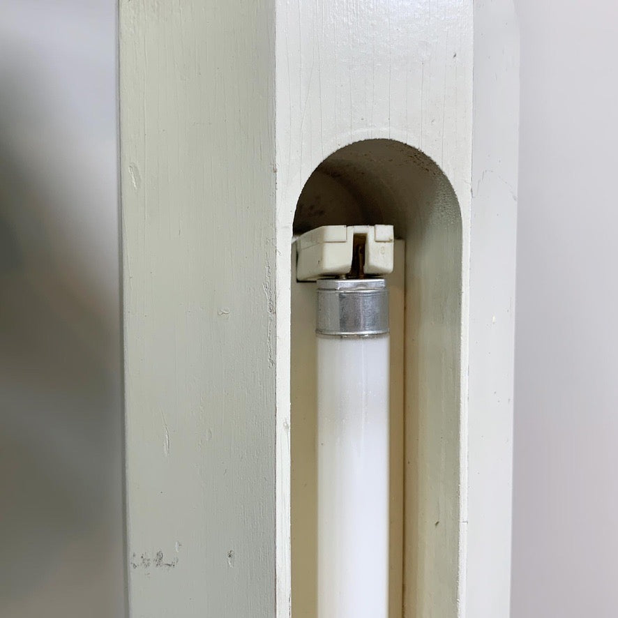Pierre Sala White Pencil Table Lamp for Vilac 1980's