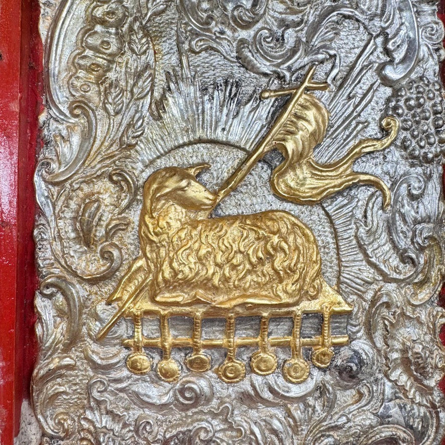 Antique Baroque Bible Box 18th Century Pastiglia Decorated