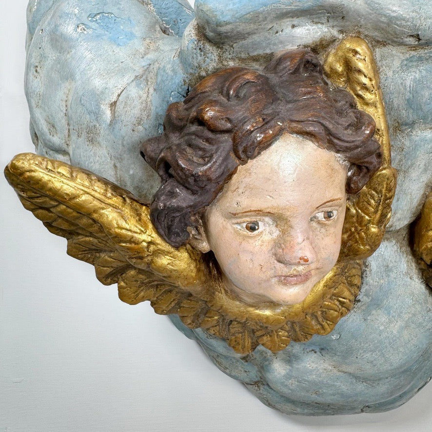 Plaster Putto Wall Shelves Circa 1920